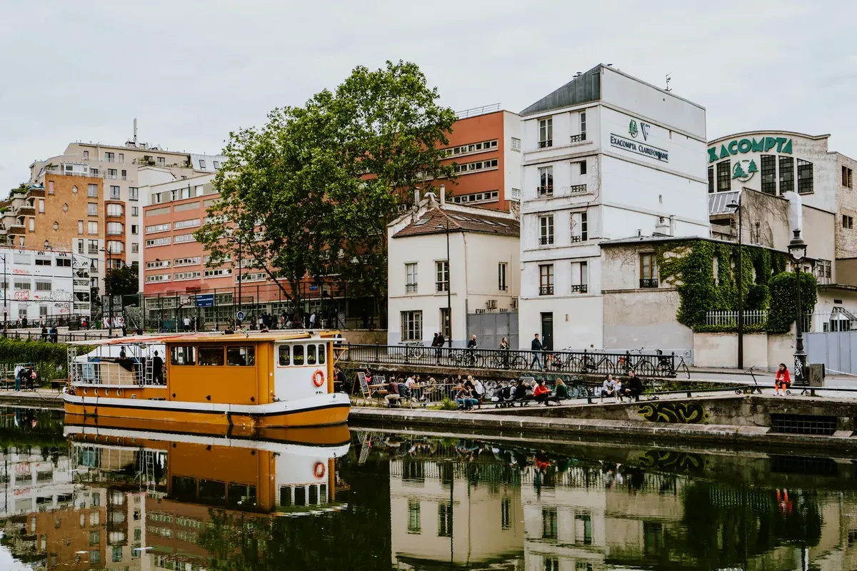 Summer by the Canal Saint-Martin