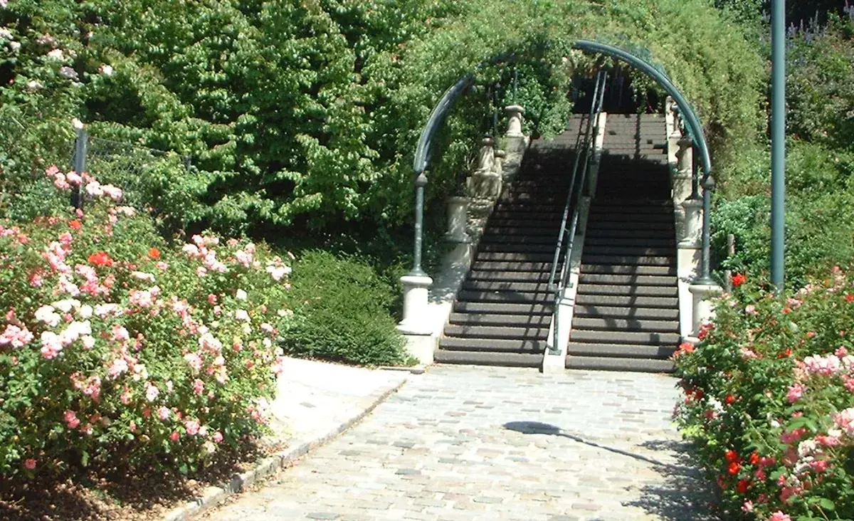 The steps of the Parc de Belleville