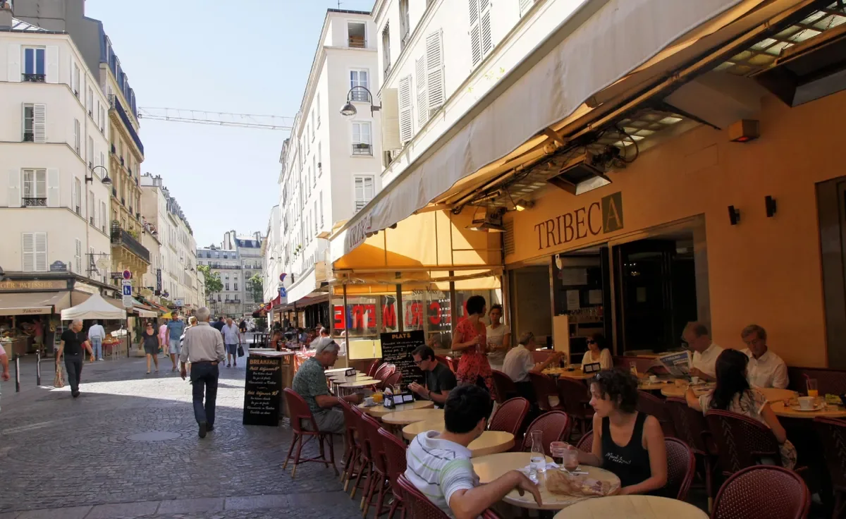 Shops on the rue Cler, the market street near the Eiffel Tower