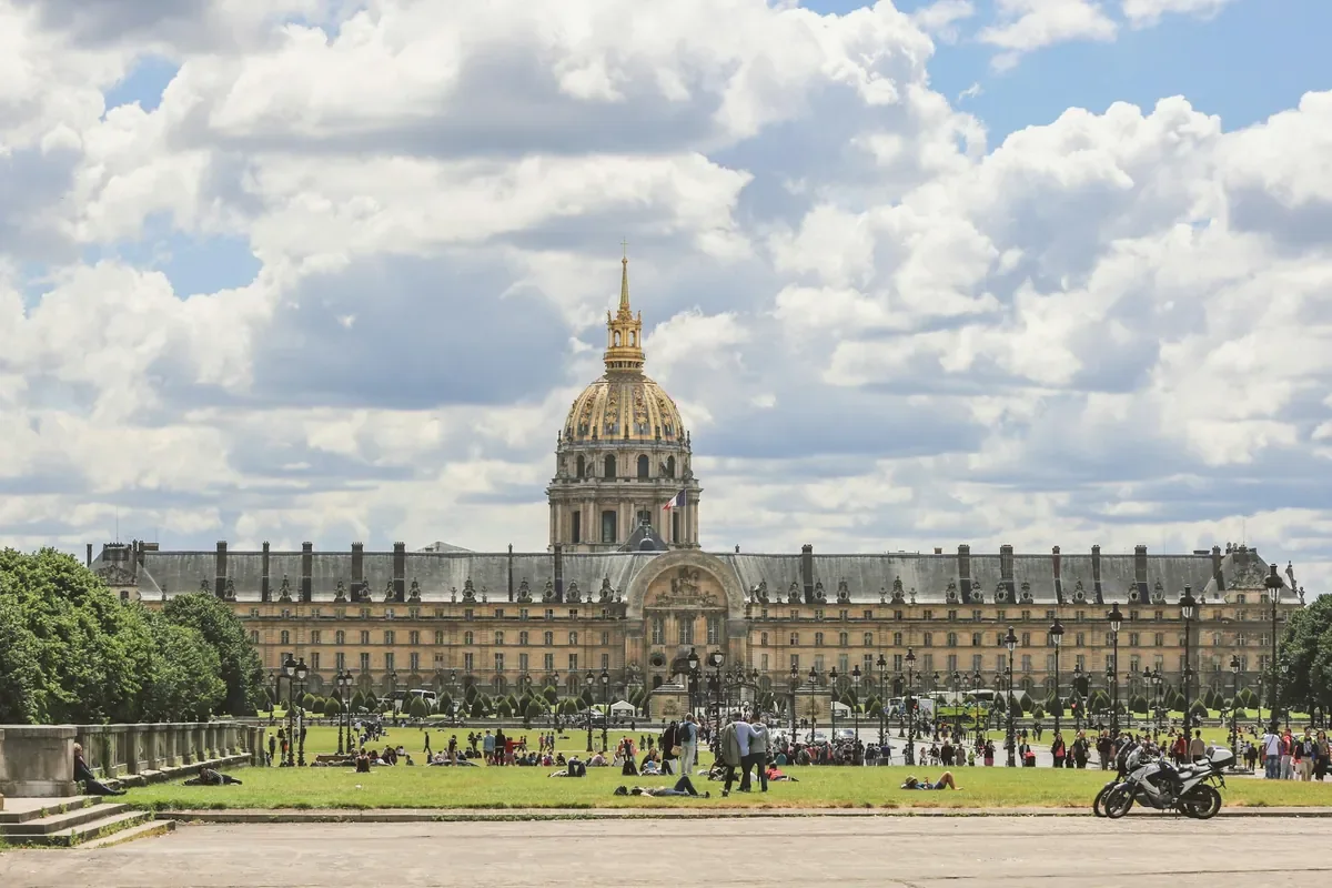 The golden dome of Les Invalides above Napoleon's tomb