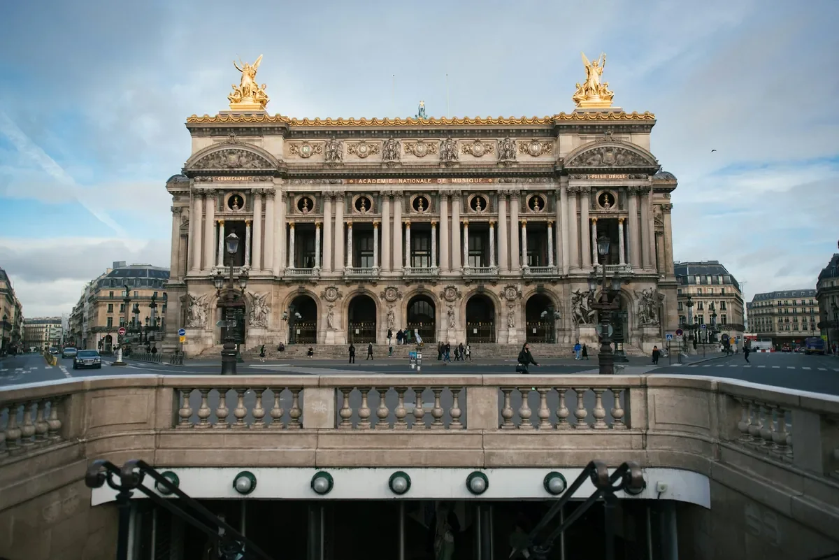 The grand staircase of the Palais Garnier
