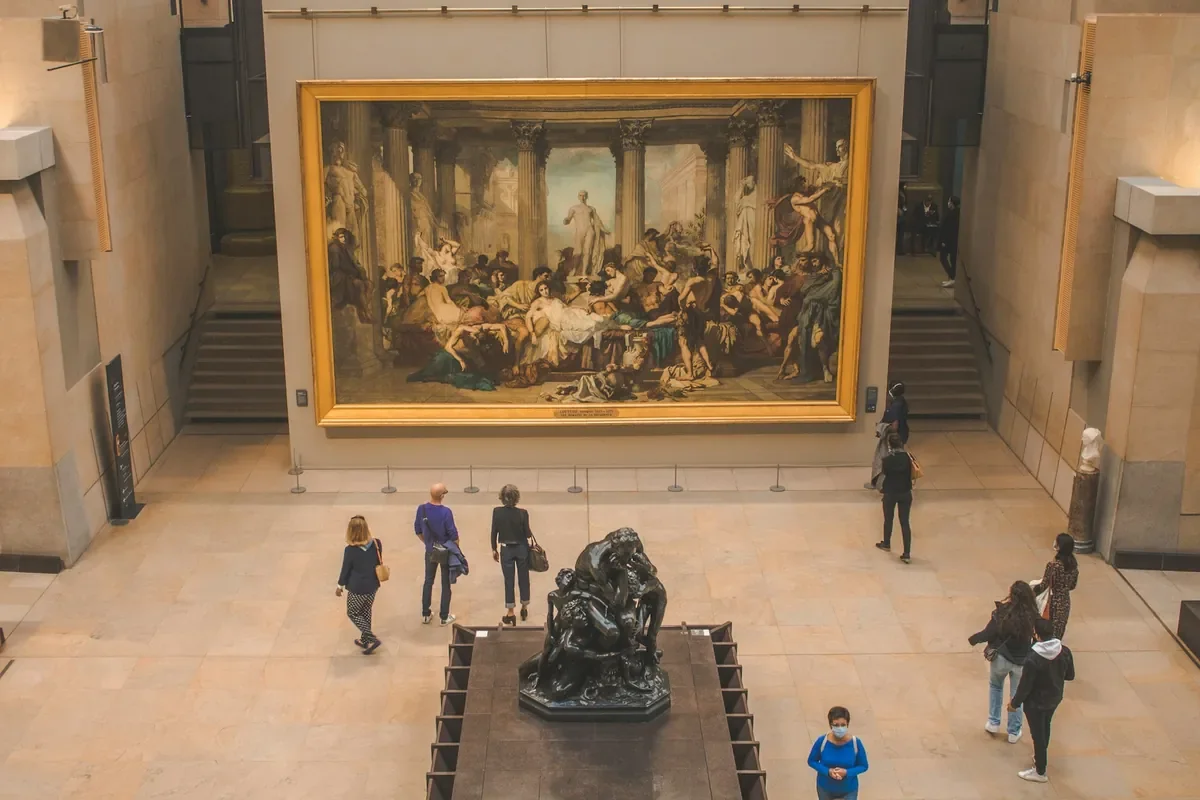 Inside the Musée d'Orsay, a dry afternoon
