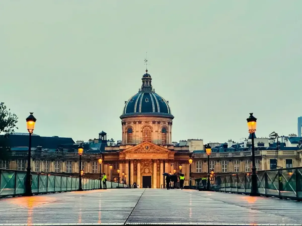 The Pont des Arts and the Institut de France The Pont des Arts and the Institut de France