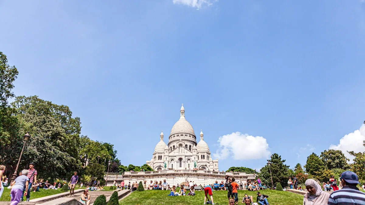 The Sacré-Cœur on the hill of Montmartre at the end of Day 3 The Sacré-Cœur on the hill of Montmartre at the end of Day 3