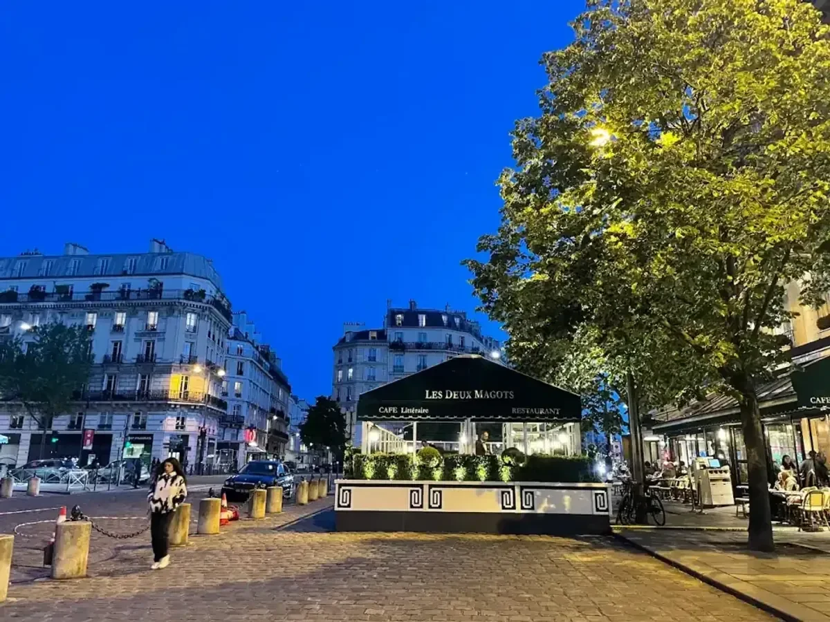 Café terrace in Saint-Germain-des-Prés